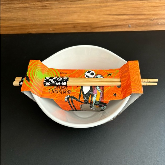 Disney Nightmare Before Christmas Ramen Bowl w/ Chopsticks - Picture 6 of 8